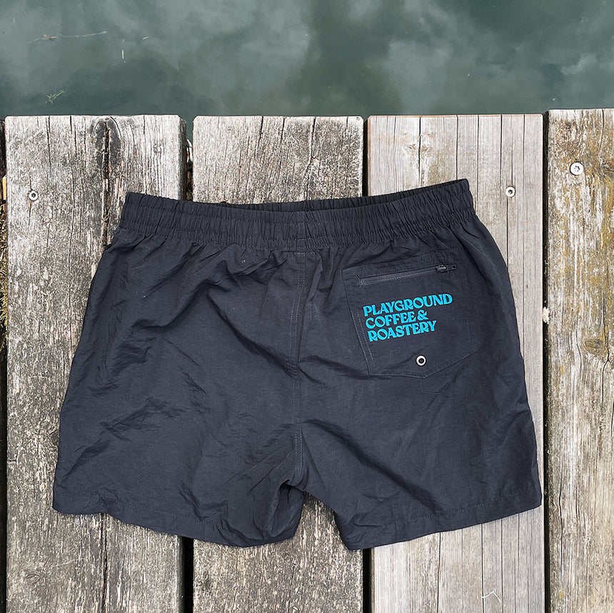 Playground Coffee Kaffeerösterei Hamburg St. Pauli - Badeshorts unisex schwarz