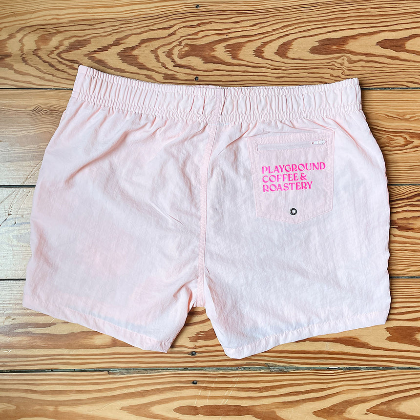 Playground Coffee Kaffeerösterei Hamburg St. Pauli - Badeshorts Unisex Rosa