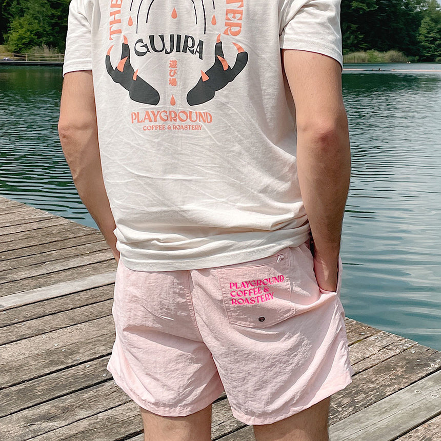 Playground Coffee Kaffeerösterei Hamburg St. Pauli - Badeshorts Unisex Rosa