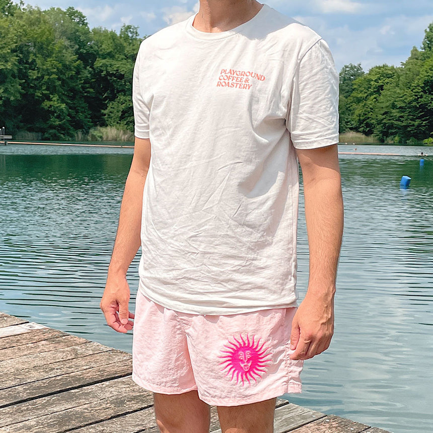 Playground Coffee Kaffeerösterei Hamburg St. Pauli - Badeshorts Unisex Rosa