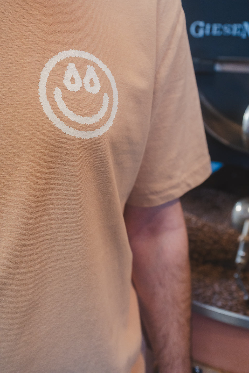 Coffee Smiley Fairtrade T-shirt Better Together Latte Screen print Playground Coffee Coffee roastery Hamburg St. Pauli 
