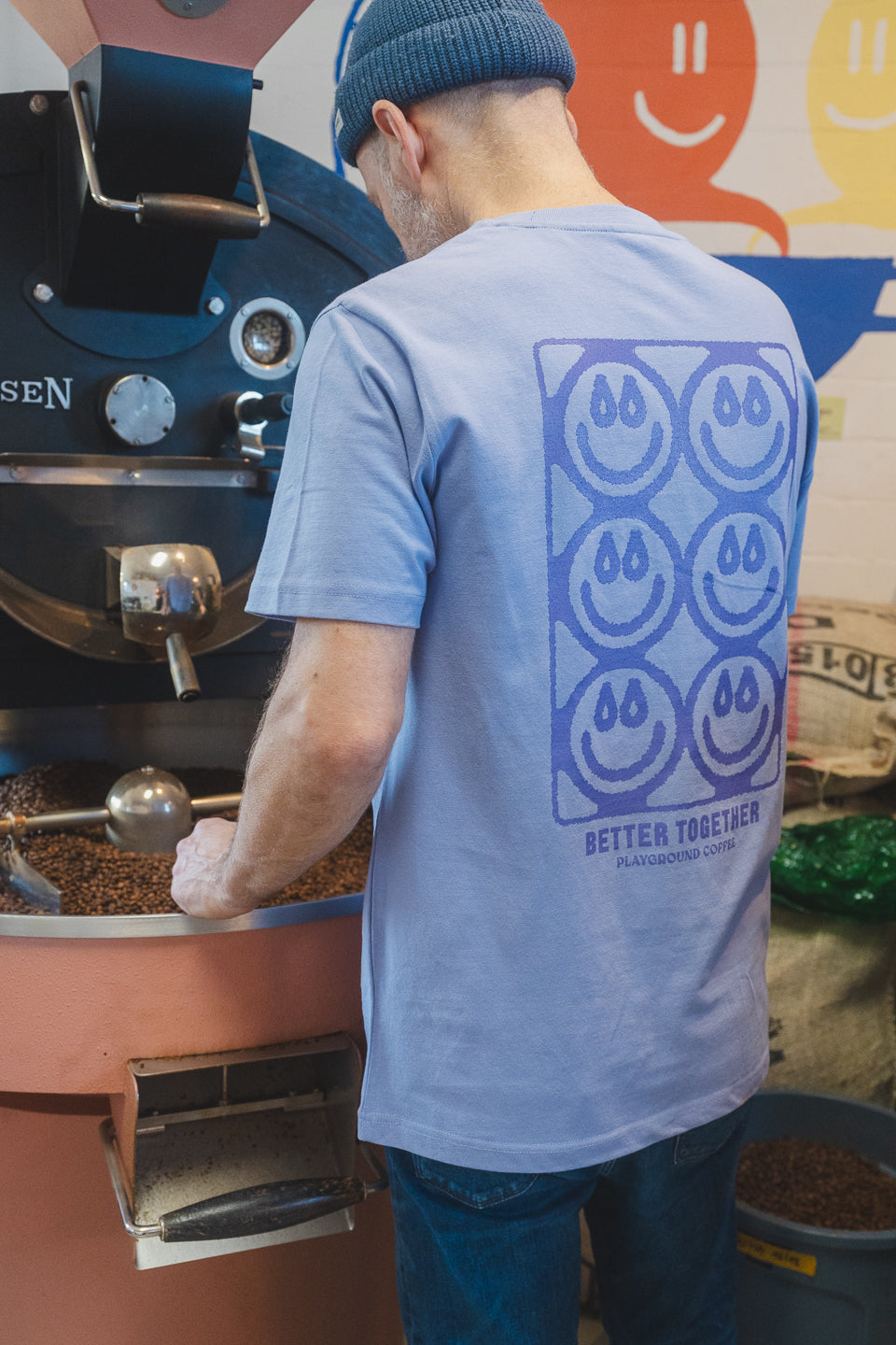 Fairtrade T-shirt Better Together Lavender Playground Coffee Coffee Roastery Hamburg St. Pauli 